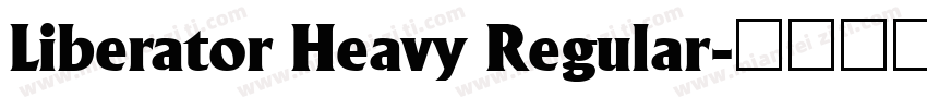 Liberator Heavy Regular字体转换